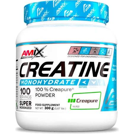 Suplemento de Creatina Amix Nutrition CREATINE Creapure 300gr para Deportes de Alta Intensidad