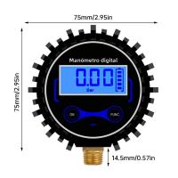 Pistola De Inflado De Neumáticos Digital Con Pantalla LED Medidor De Presión De Cabeza 1/4 Rango Hasta 200 PSI Para Automóviles - details 3