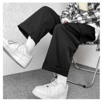 Pantalones Rectos Amplios De Trabajo Para Hombre Estilo Japonés Marca De Moda Pantalones Casuales De Verano Y Primavera - details 1