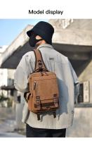 Nueva Mochila De Lona Pequeña Para Hombres Y Mujeres Bolsa Multifuncional De Hombro Para Viaje Con Capacidad Para Portátil Bolsa Escolar Rucksack Para Mujer - details 11