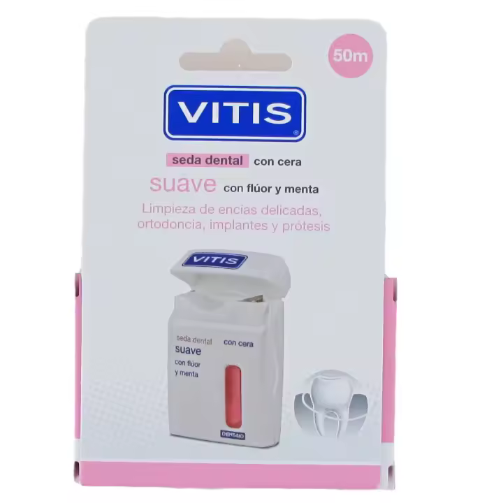 Dentaid Vitis seda dental suave con flúor y menta 50m - 1