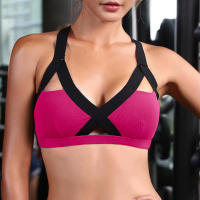 Sudadera Deportiva Transpirable Para Mujer Sin Costuras Shockproof Push up Fitness Yoga Anti-Sudoración Top De Gimnasio - details 2