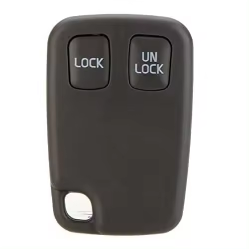 AUTOZOCO Carcasa Mando Llave De Coche 2 Botones, Compatible con Volvo 850/960,C70,S40, S60, S70, S80, S90, V40, V70, V90, XC70, XC90, Botones de Abrir, Cerrar, Sin Zócalo de Pila, PVC - 1