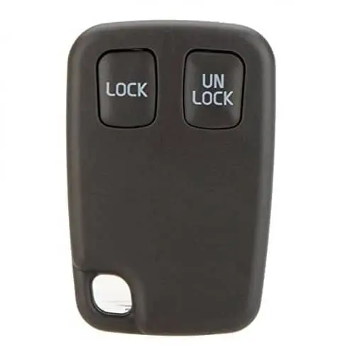 AUTOZOCO Carcasa Mando Llave De Coche 2 Botones, Compatible con Volvo 850/960,C70,S40, S60, S70, S80, S90, V40, V70, V90, XC70, XC90, Botones de Abrir, Cerrar, Sin Zócalo de Pila, PVC - 1