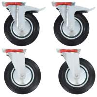vidaXL Ruedas giratorias 4 unidades 200 mm - details 0