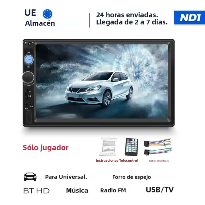 Navifly 2Din MP5 Jugador De Radio Para Coche Pantalla Táctil De 7'' Soporte BT SWC FM USB Sistema Inteligente De Autoradio Universal - 1