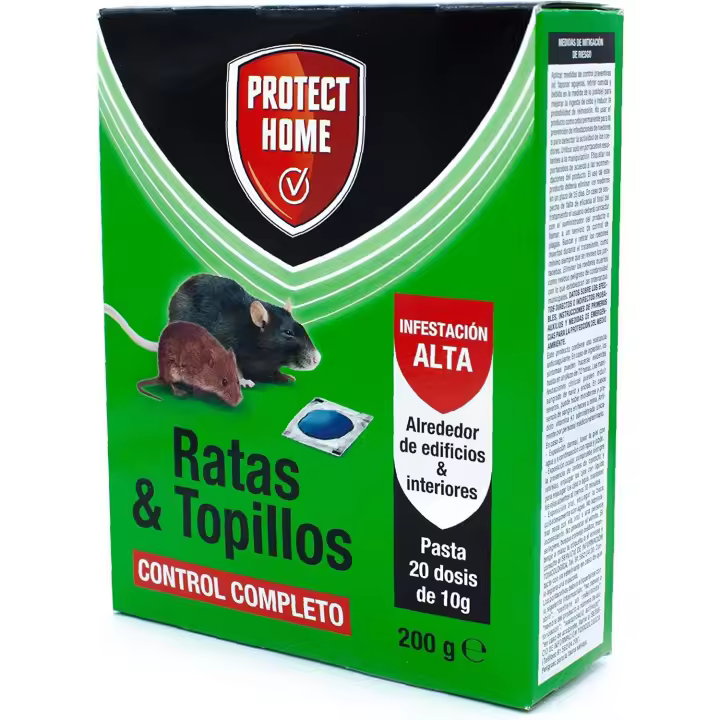 Raticida en pasta para ratas y topillos - Protect Home - 1