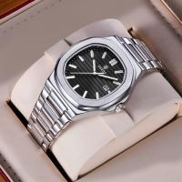 Reloj De Pulsera De Cuarzo Para Hombre OGEDA Diseño Clásico Resistente Al Agua Con Tres Manos Reloj De Business Para El Hombre Militar Material De Pulso De Tungsteno Acero Y Aleación - details 12