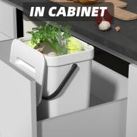 Bandeja De Basura Para Cocina Pequeña Con Tapa Y Odor-Free Contenedor Ecológico Para Residuos De Alimentos Soporte Para Pared - details 24