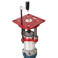 Precision Router Lift Para Tabla De Router De Carpintería Herramientas DIY Elevador De Placa De Inserto Base Para Motores De 63.5-65mm - details 5
