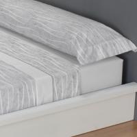 CARPE DIEM Juego de Sábanas de Microfibra Estampada Mod. CALELLI Color Gris - Conjunto de Ropa de Cama 3 o 4 Piezas para Cama 90, 105, 135, 150, 150/160  y 180 cm, Suaves, Transpirables y Confortables, Válidos para Colchones hasta 28 cm de Grosor - details 1