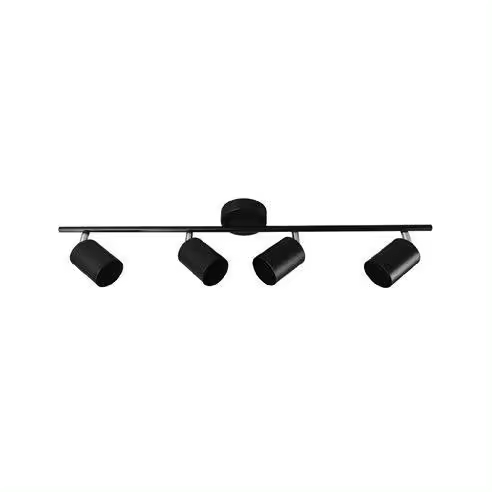 Edm Regleta 4 Elementos Negro GU10 - Diseño Moderno - 1