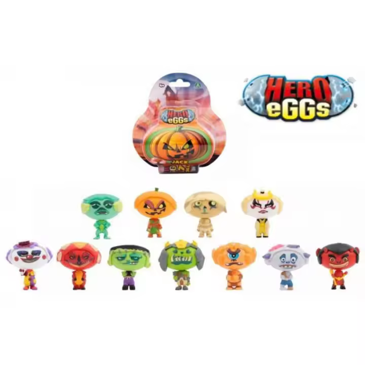 GIOCHI PREZIOSI - Pack 3 Huevos de Héroe - MODELOS ALEATORIOS - Minifiguras de 7cm - Hay 11 Coleccionables - Partes Intercambiables - Mayores de 4 años - 1