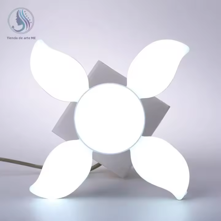 Bombilla LED Plegable Super Brillante Para Hogar Y Garage Cinco Hojas Ajustable Ceilinado Eco-amigable Bombilla E27 85-265V - 1