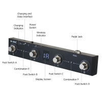 Controlador MIDI Bluetooth M-VAVE Chocolate Recargable Con 4 Botones Pedal De Control Por App Portátil Para Guitarra Y Música - details 2