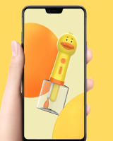 Máquina De Espuma Automática Para Baño De Mascotas Amarilla Con Delfín Recargable Por USB Accesorios Para Mascotas - details 4