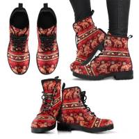 SP Nuevas Botas Martin de otoño E Invierno, BOTAS DE TRABAJO británicas con estampado digital de Dibujos animados para Damas, BOTAS Altas de cuero de gran tamaño. - details 11