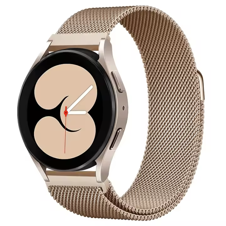 Correa De Reloj De Acero Inoxidable Milanés 20mm/22mm Para Samsung Galaxy Watch 6 5 4 Y Huawei GT 2 Pulsera Magnética Compatible Con Galaxy Watch Classic Active 2 - 1