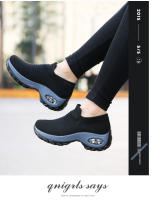 Zapatos De Mujer PARUSM Tenis Plataforma Plana Slip on Primavera Otoño Malla Transpirable Zapatos Casuales Para Mujer Talla Verdadera - details 7