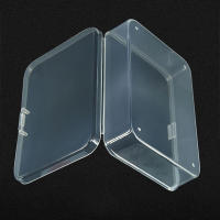 Caja De Joyería Rectangular De Plástico Transparente 5PCS Caja De Almacenamiento Ecológica Para Componentes Y Tarjetas De Identificación - details 4