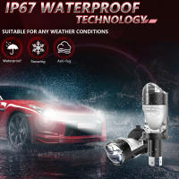 Lente H4 Proyector LED Faro De Coche Y Motocicleta 10000LM 100W Plug&Play Lámpara Turbo Fan Búlgara Inalámbrica Auto - details 7