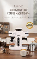 Máquina de Café Espresso HiBREW H14, 20 Bares de Alta Presión, Configuración de Molinillo de 15 Marchas, Función de Pre-Infusión, Control de Temperatura NTC, Ajuste de Capacidad de Taza - Beige - details 0