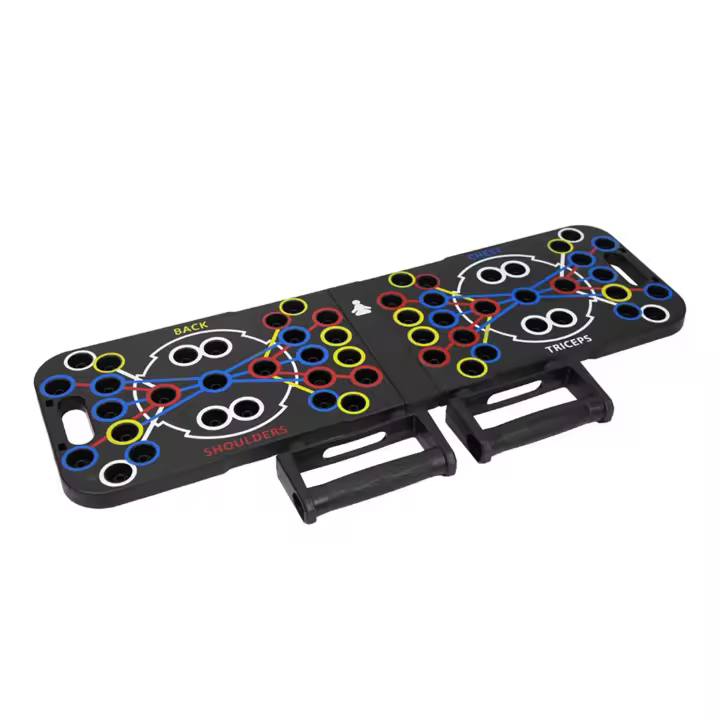 Tabla de flexiones plegable FITPADDY con asas y guías de colores para entrenamiento dirigido - 1