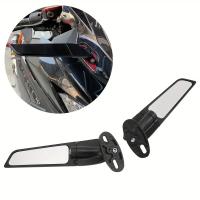 Espejo Retrovisor Ajustable Para Motocicleta Suzuki GSXR 600 750 1000 GSX1300R GSX650F GSX-R Aluminio Y Vidrio Negro - details 1