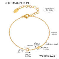 AZ Letra Collar pulsera pendientes Anillo Mujeres Romántico - details 3