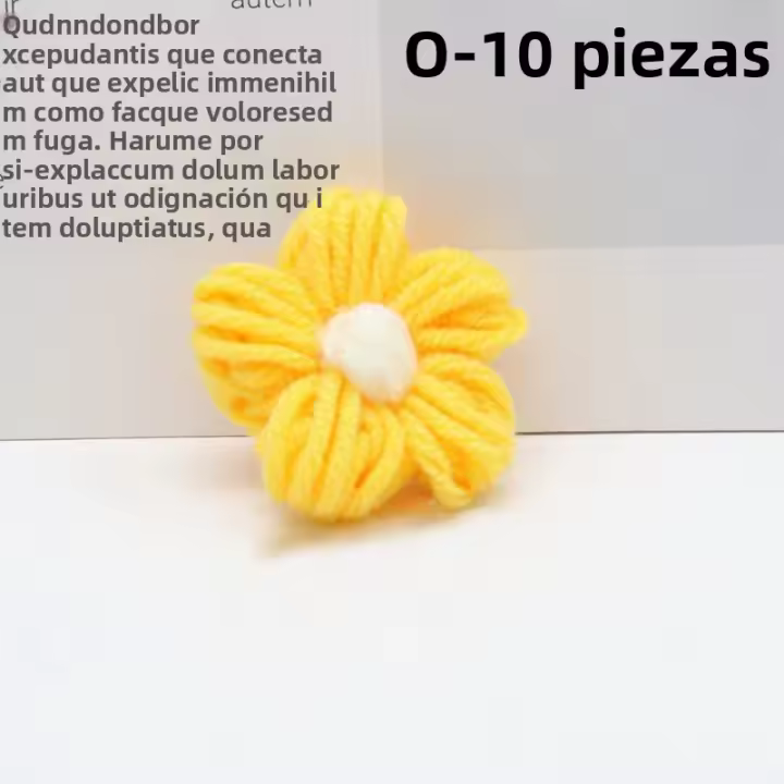 10Pcs Pétalos De Flor De Algodón Maternado Artificial Para Tejer Manualmente Patch De Ropa Y Decoración De Costura Estilo Rosa - 1
