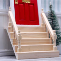 Miniatura De Escalera De Madera Para Casa De Muñecas 1:12 Escenografía De Escalera Sencilla Decoración De Habitación De Miniaturas - details 2