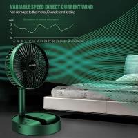 Ventilador Portátil De Piso Con Telescopicidad Y Recargable 3 Velocidades Silencioso Ajustable Altura USB 6 Pulgadas - details 1