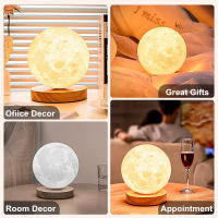 Lámpara Nocturna De Luna LED Creativa En 16 Colores Con Control Táctil Y Rotación 360° Luz Nocturna Para Oficina Y Hogar - details 2
