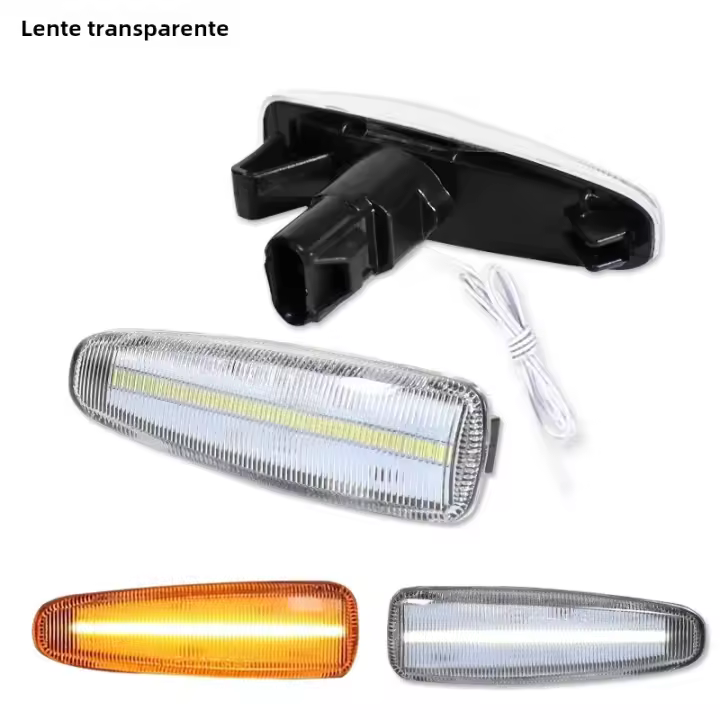 Lámpara De Señal Dinámica Amarilla Y Luz De Señal Para Mitsubishi Lancer Evolution Evo X Outlander Sport RVR ASX Blanco DRL Faros De Parqueado - 1
