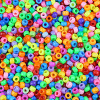 Talismán De Amistad Hebillas De Colores Sólidos Con Agujero Grande Para Creación De Joyas Y Peinado 100/400pcs 6x9mm Artículos De Manualidades - details 1