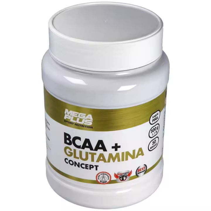 Mega Plus Bcaa+Glutamina Concept Piña 500G - 1