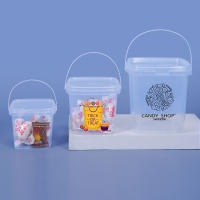 Cubeta De Plástico Transparente BPA-Free Con Tapa Airtight Para Almacenamiento De Alimentos En Línea 280ML/500ML/1L/2L - details 1