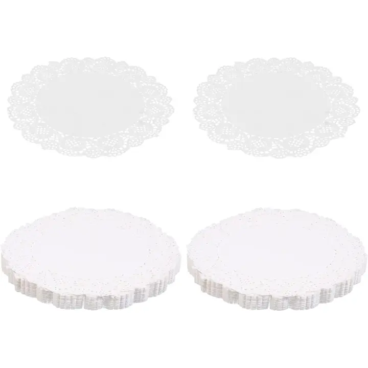 Paper Lace Doilies Paper Placement Table Placemats Paper Lace Decorative Tableware Placemats Pour Wedding Birthday Tea Party & ; Eating Dishes - 1