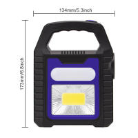 Lámpara Portátil Solar COB LED Farol De Emergencia Impermeable Recargable Por USB Lámpara De Trabajo Para Camping Y Senderismo Al Aire Libre - details 6