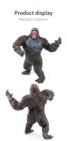 Modelo Realista De Dinosaurio Tyrannosaurus Rex Vs Gorila Juguete Educativo Para Niños Regalo De Cumpleaños Colección De Animales Prehistóricos - details 5