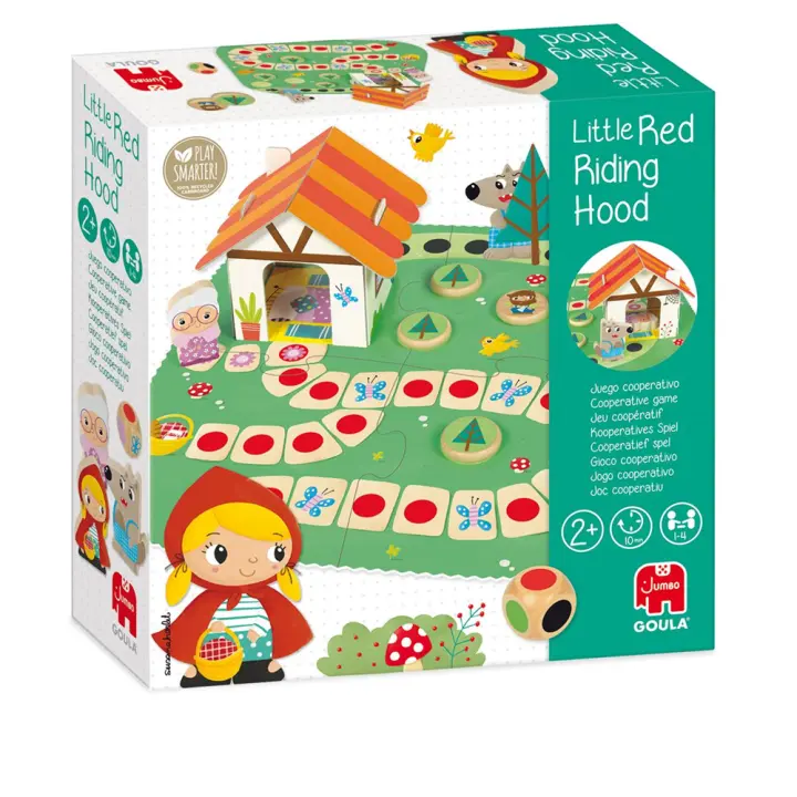Juego Caperucita Roja ¡ayuda a Caperucita a llegar a casa de la abuelita! de madera Goula. (Diset 55262) - 1