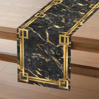 Corredor De Mesa Con Textura De Mármol Blanco Gris Oro Para Cocina Comedor Sofa Mesa De Noche Hogar Tablerunner De Textura - details 17