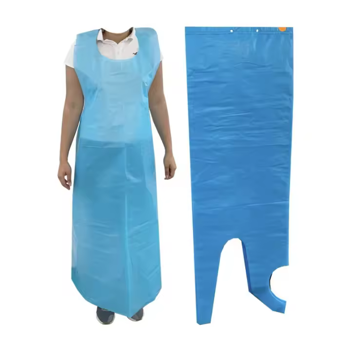 Hr delantal grande hdpe azul claro 100x150cm (50unid), delantal desechable Belleza y cuidado de tu cabello y tu piel con EuroStil. - 1