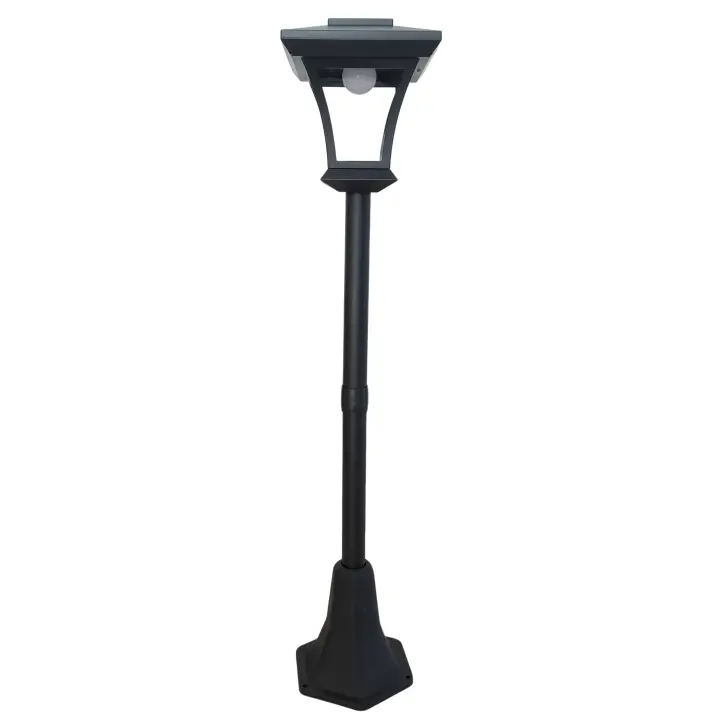 LILI HOME 🌟 Farola Solar de Jardín – Elegancia, ahorro energético y decoración en un solo producto Modelo de 100 cm y 146 cm. Cabezal de lámpara: 20 cm x 20 cm – Farol elegante con forma cuadrada, perfecto para una estética clásica de jardín. - 1
