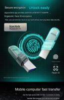 SanDisk USB Flash Drive IXPand OTG Lightning USB 3.1 256GB 128GB 64GB 32GB Pen Drive Para iPhone & iPad MFi Certificación CE Memoria USB - details 2