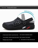 Sandalias De Playa Para Parejas Talla Grande Verano Transpirables Antideslizantes Ligeros Comodidad Casual Unisex EVA - details 5
