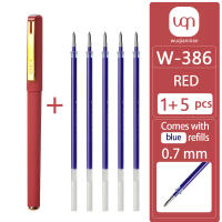 6 Conjuntos De 1 Bolígrafo De Gel Rojo Y 5 Conjuntos De 10 Recargables De 0.7mm Para Escritura Permanente Oficina Y Escuela - details 1