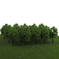 20pcs Árboles De Modelo Para Ferrocarril De Escenificación De Juego De Tablero Parque Decoración De Paisaje Miniatura - details 9