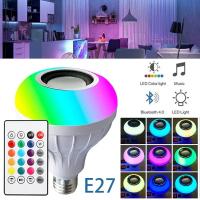 Bombilla LED RGB Blanca Con Control Remoto IR Y Altavoz Bluetooth Para Cambio De Color Ideal Para Fiestas En Casa E27 E26 85-265V - details 6