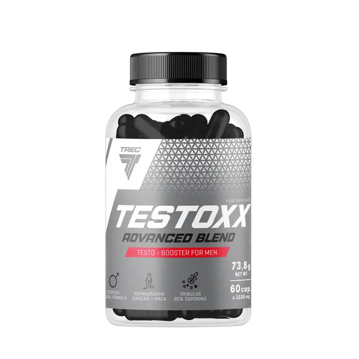 TREC NUTRITION - TESTOXX - ASHWAGANDHA + GINSENG + MACA + TRIBULUS- 60 CAPSULAS - 1